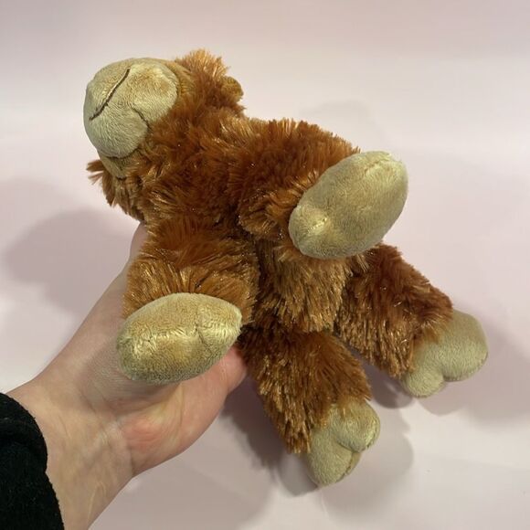 Aurora Mini Flopsie 8” long Oscar Orangutang/Monkey Light Brown Monkey EUC - Picture 7 of 9